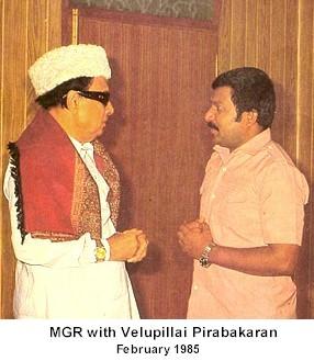 then Chief Minister M.G.Ramachandran was known to hold a candle for Prabakaran