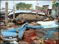 Damages caused by Tsunami
