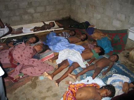 Dead bodies brought to Kilinochchi-Hospital